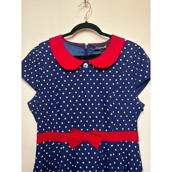 Sourpuss Retro Sailor polka dot dress size XXXL - Picture 2 of 14